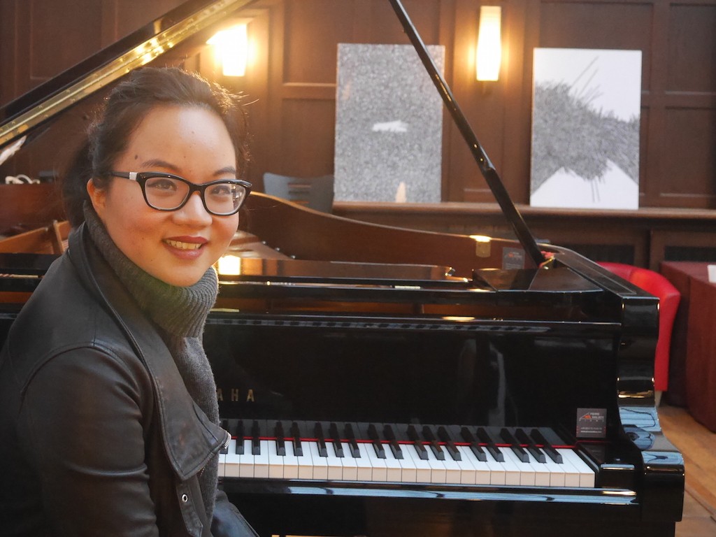 Cindy Liu at the piano