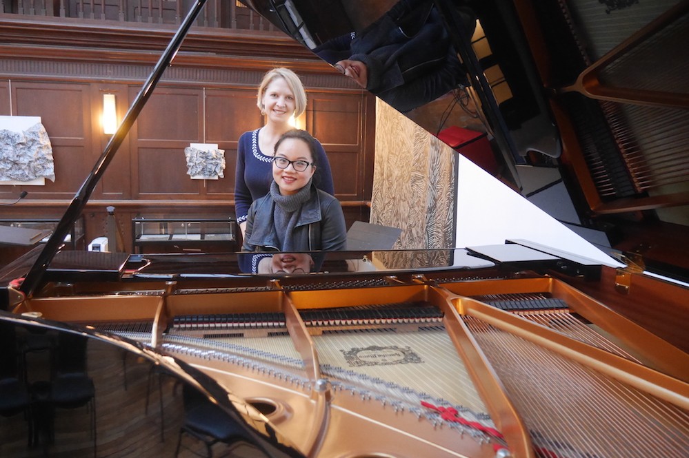 Cindy Liu and Natalia Ermolaev at the piano