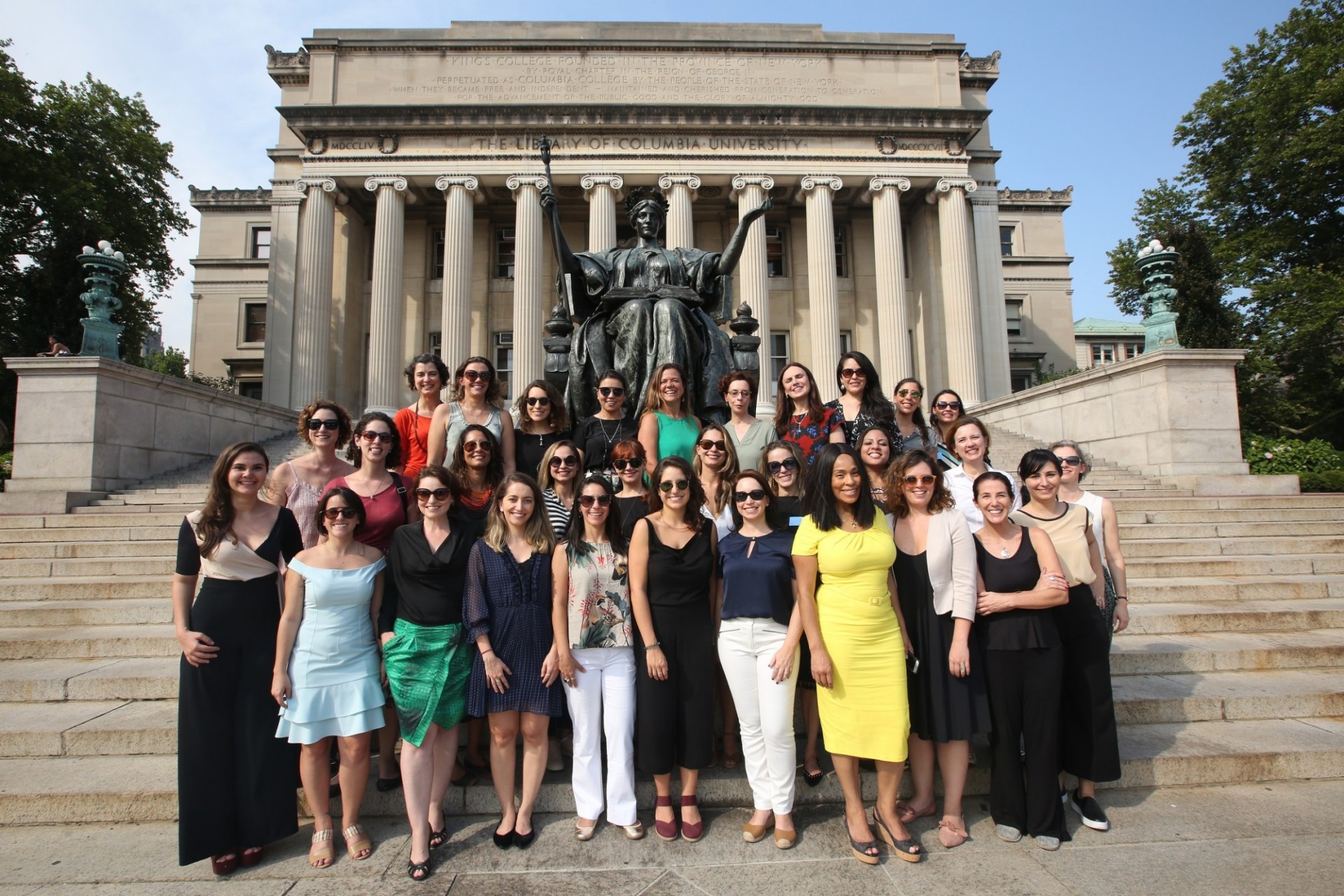Participants of the Columbia Women's Leadership program in NY
