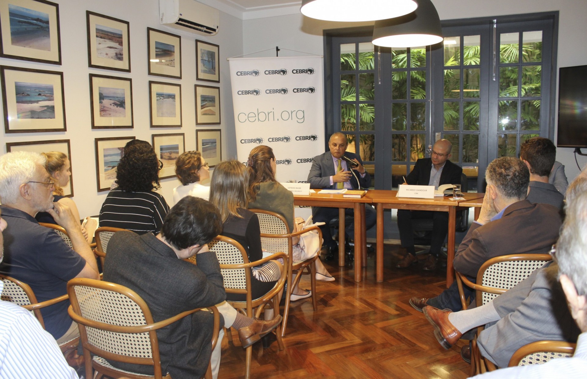 Safwan Masri during the launch of his book "Tunisia: An Arab Anomally" in Rio