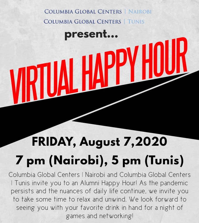 Virtual Happy Hour for Alumni and Students in the Africa Region