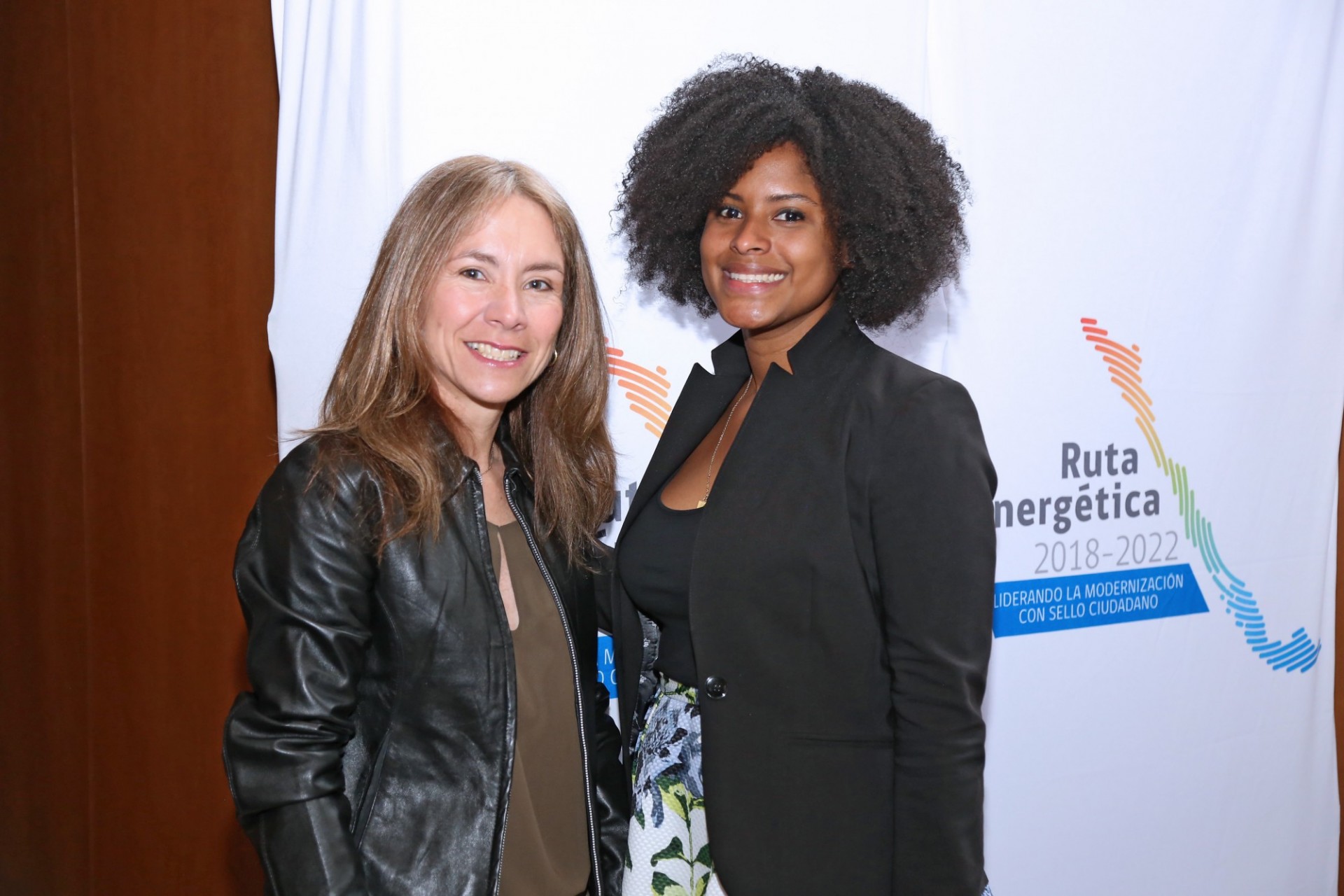 Susana Jiménez, Chile’s Minister of Energy, and Jully Meriño, director of the Women in Energy Program at Columbia