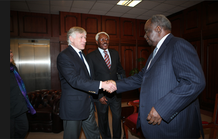 President Kibaki at the CGC Nairobi Launch