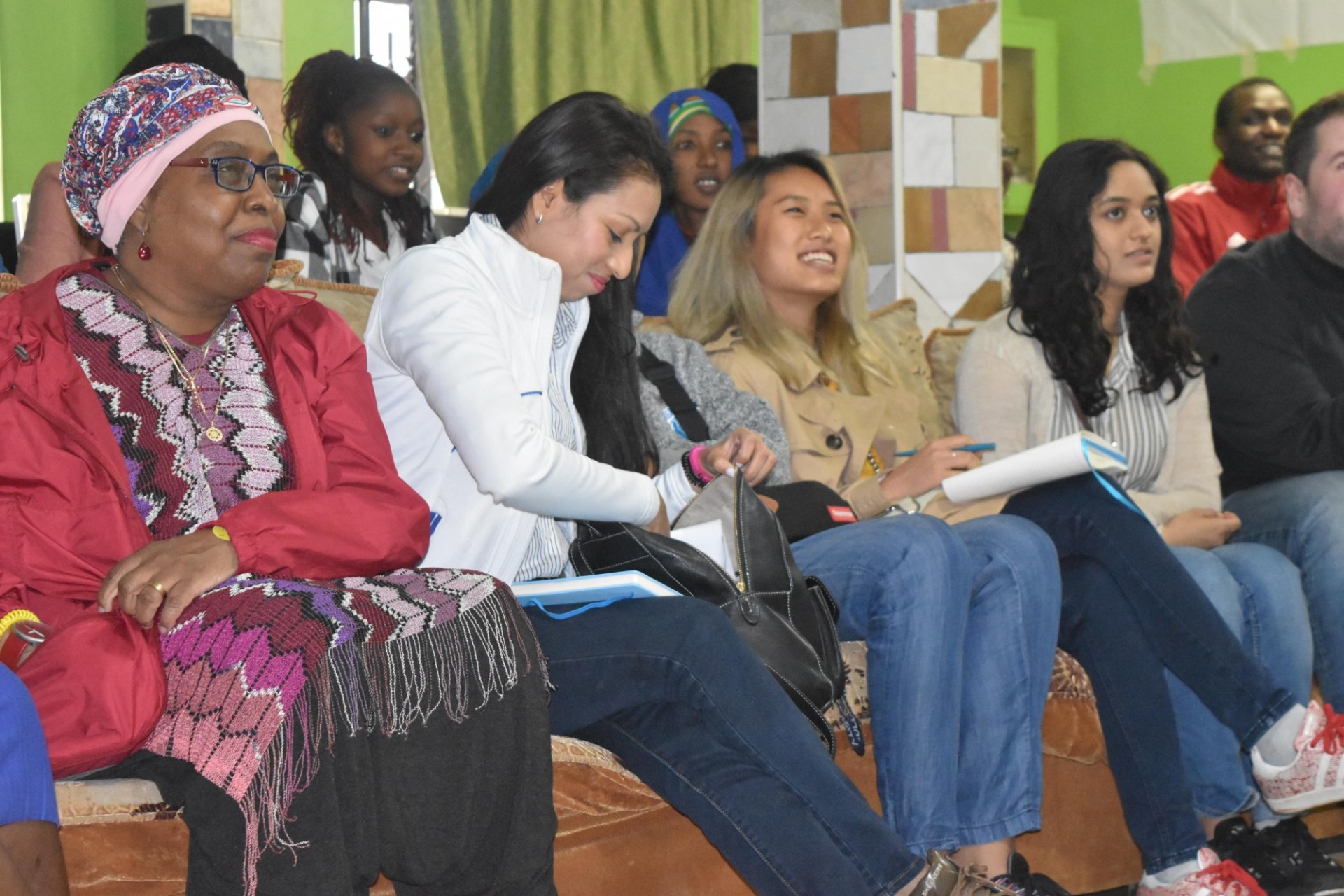 Students from the Kraft Global Fellows Program during an educational trip to Nairobi, Kenya