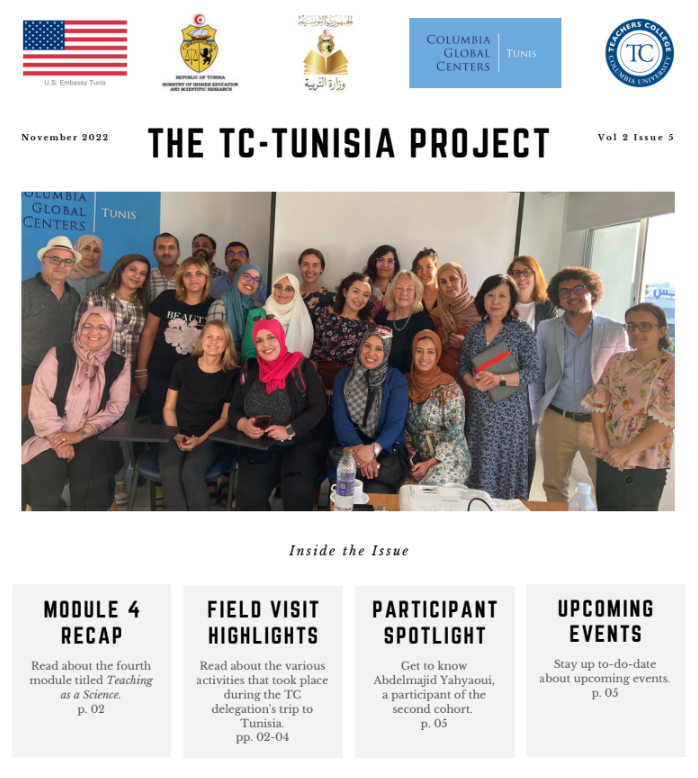 The Fifth Newsletter of the TC-Tunisia Project 2022 is issued