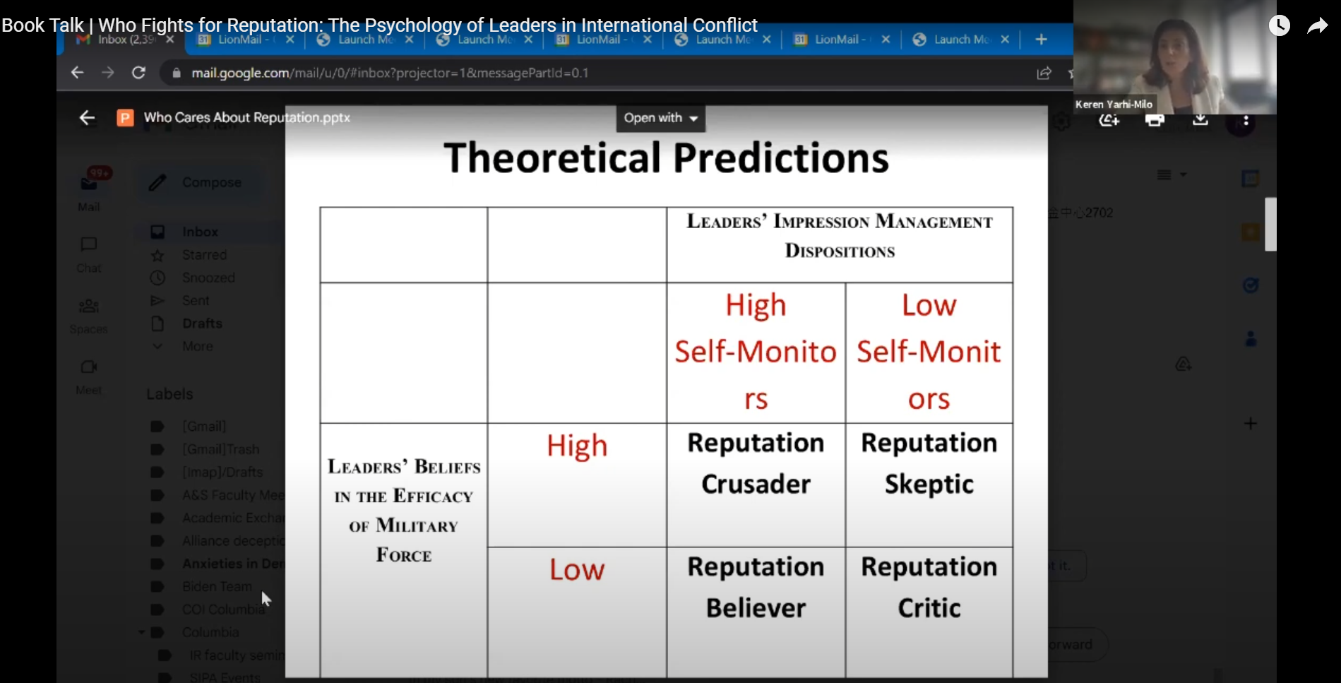 screenshot of the webinar