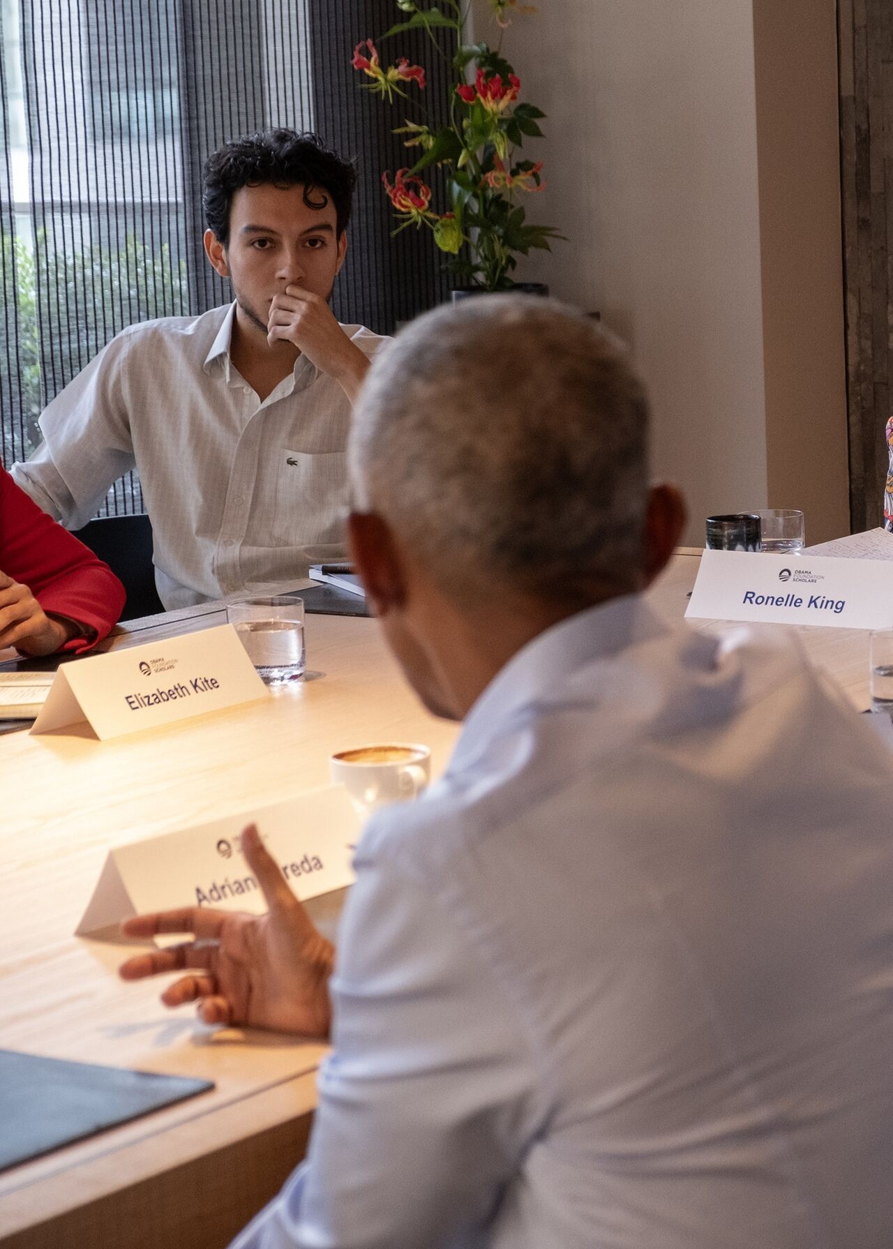 Luis V. Villaherrera meeting former U.S. president, Barack Obama