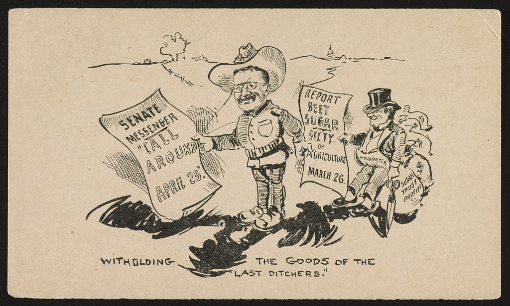 Withholding the goods of the last ditchers | Source: Library of Congress Withholding the goods of the last ditchers