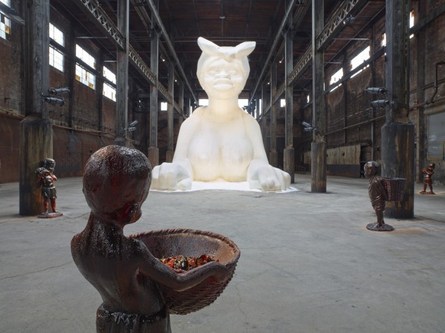 Kara Walker's most recent work of public art, known as A Subtlety, made news months after its closing, when she produced a video, An Audience, compiling visitor reactions to the work in its final hours.

Photograph by Jason Wyche
