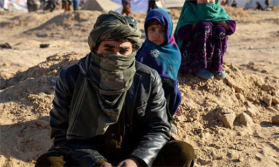 Man and child in Afghanistan