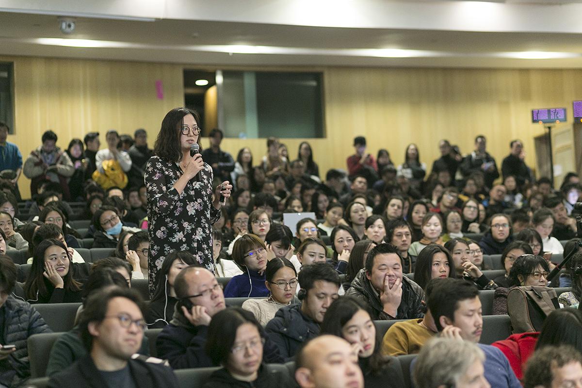 President Bollinger and Dean Becker Attending Panel Discussion with CAFA Artists: Challenge of Art Education in the New Age