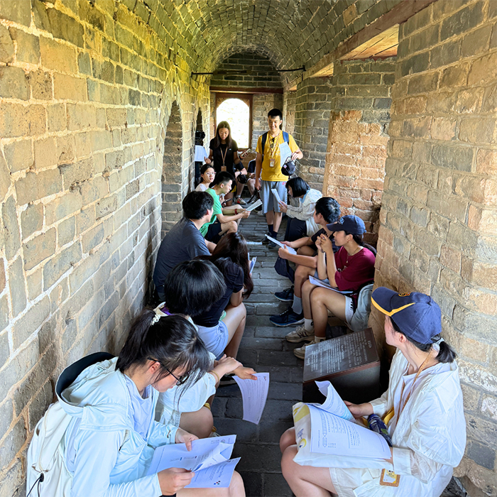 Team-building activities at the Great Wall