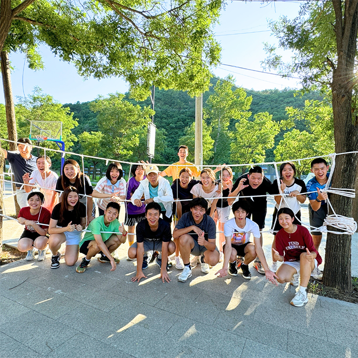 Team-building activities at the Great Wall