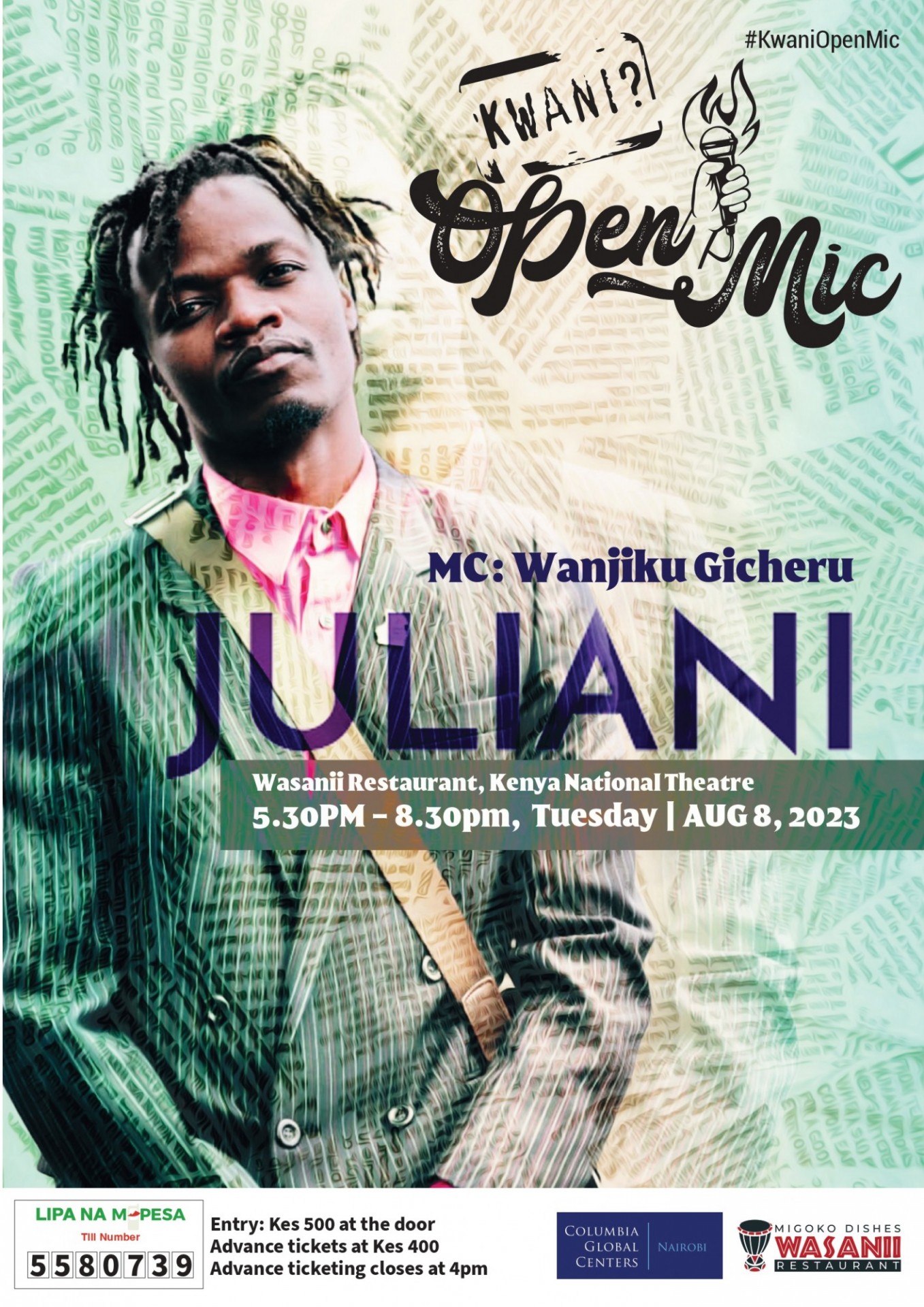 juliani - kwani open mic 