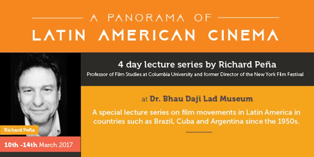 A flier for the lecture series by Richard Pena in Mumbai Richard Pena