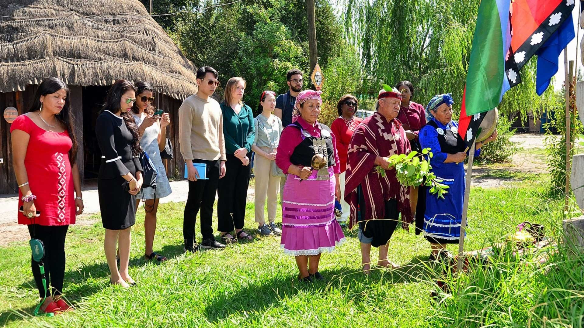 The group at the Mapuche community