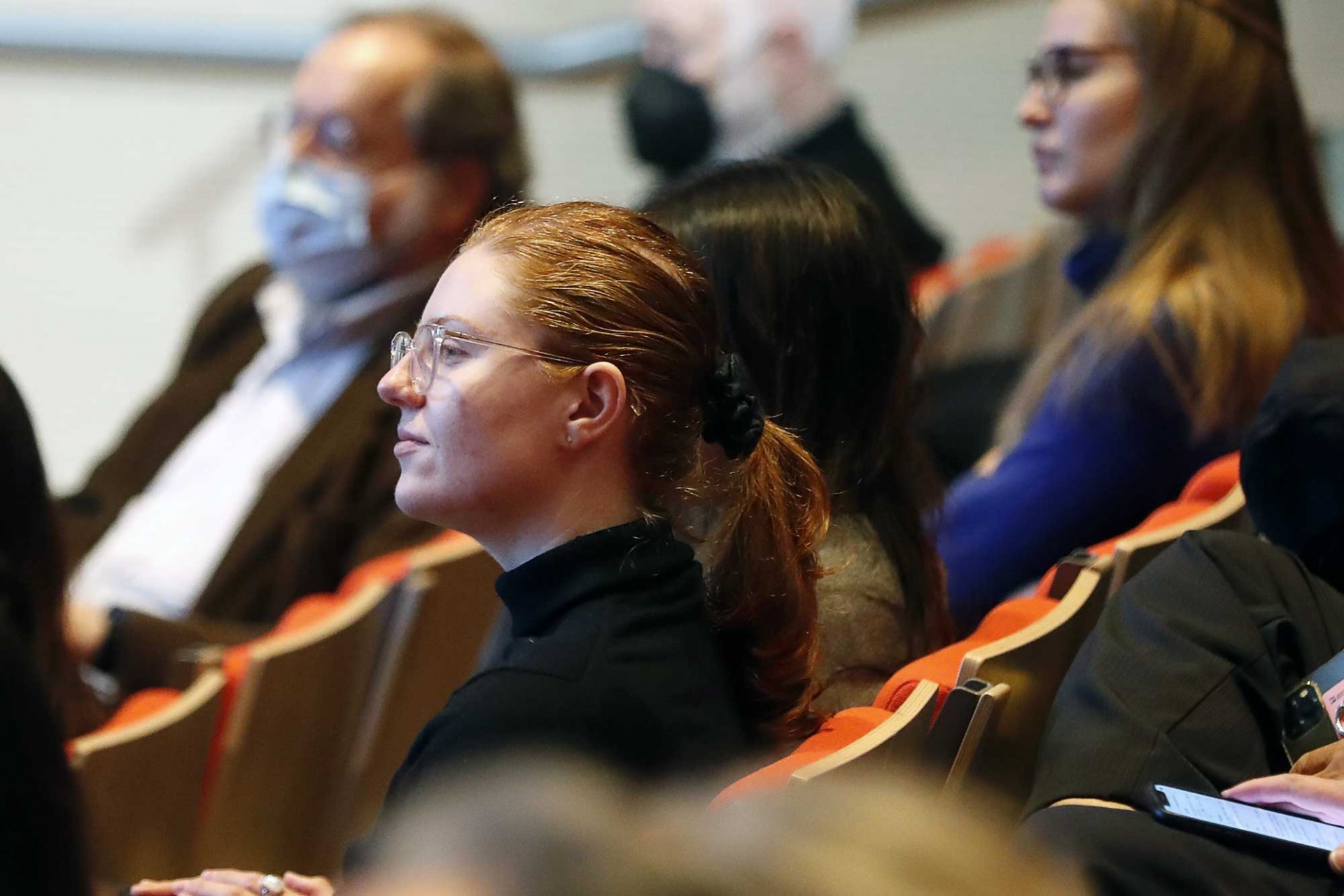 woman in audience