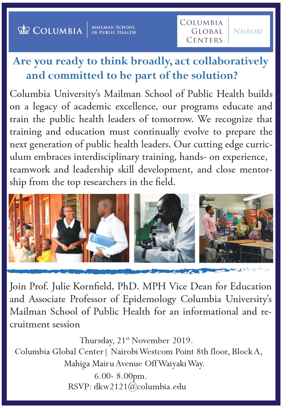 Info Session MSPH