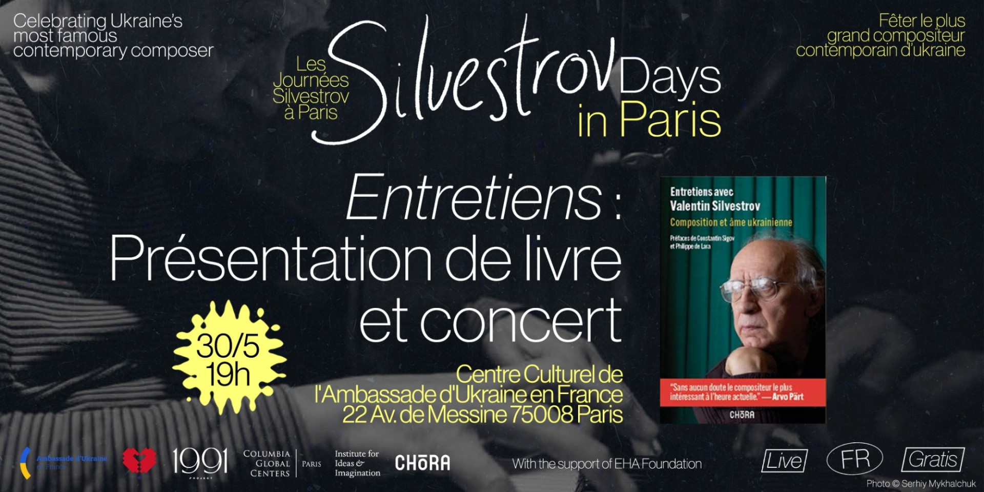 Entretiens avec Valentin Silvestrov, présentation de livre