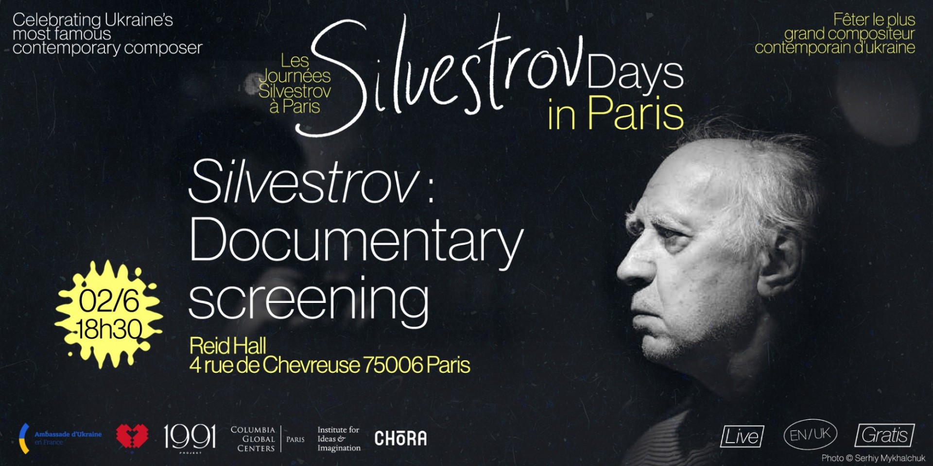 Silvestrov documentary screening