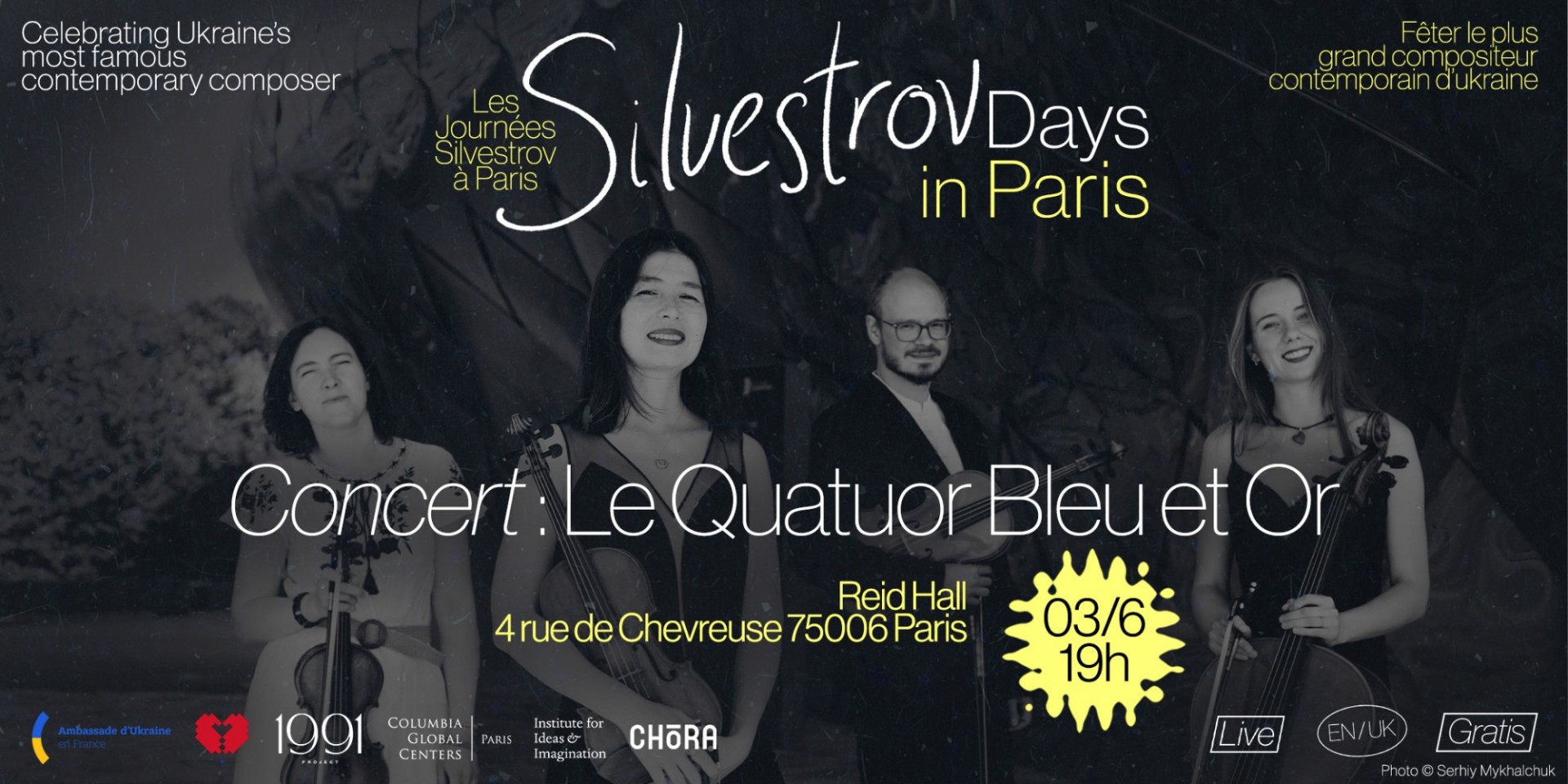 Quatuor Bleu et Or performs Silvestrov