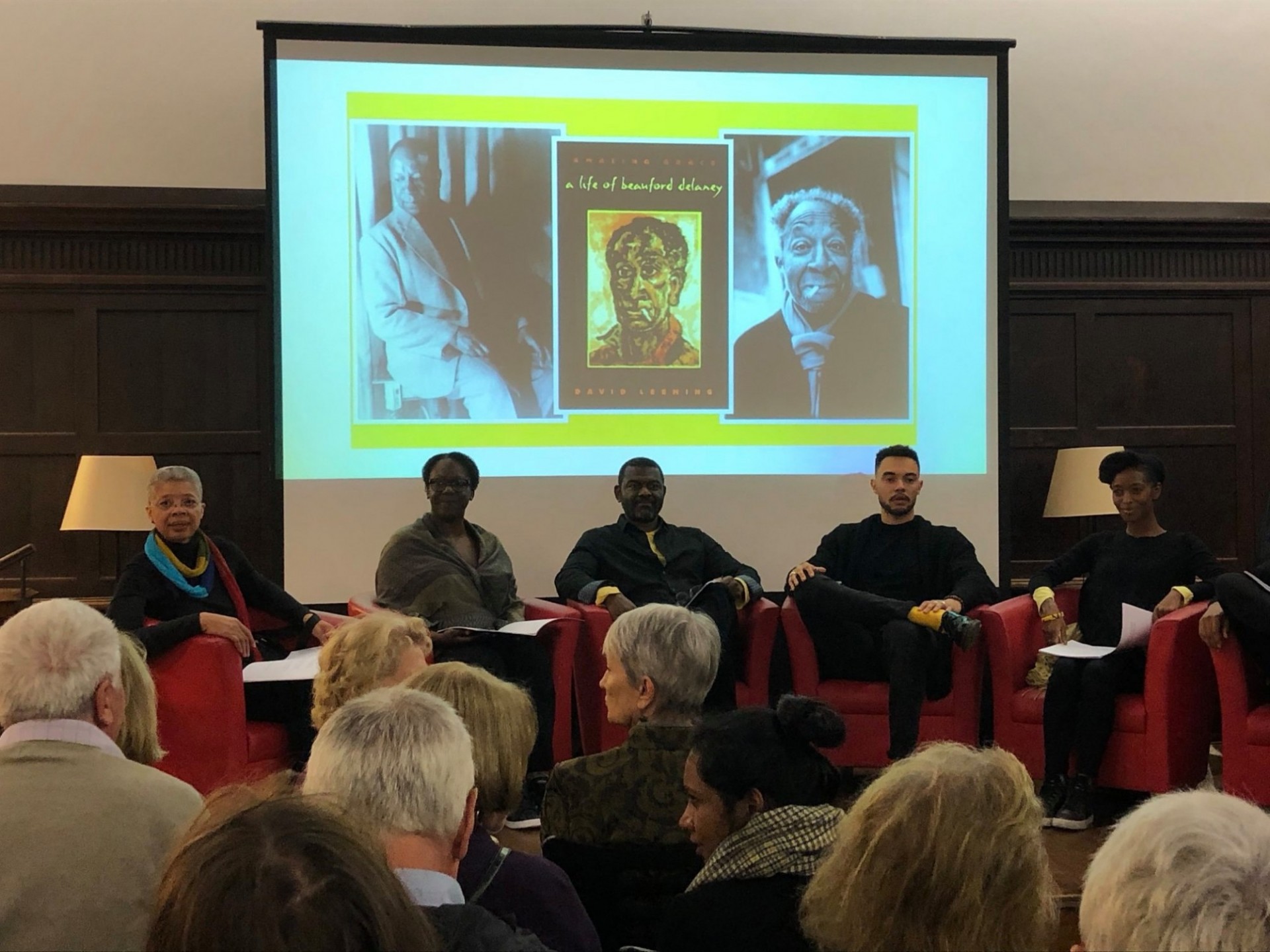 From the reading of "Amazing Grace is Yellow". Photo by James Russell. Reading on Stage