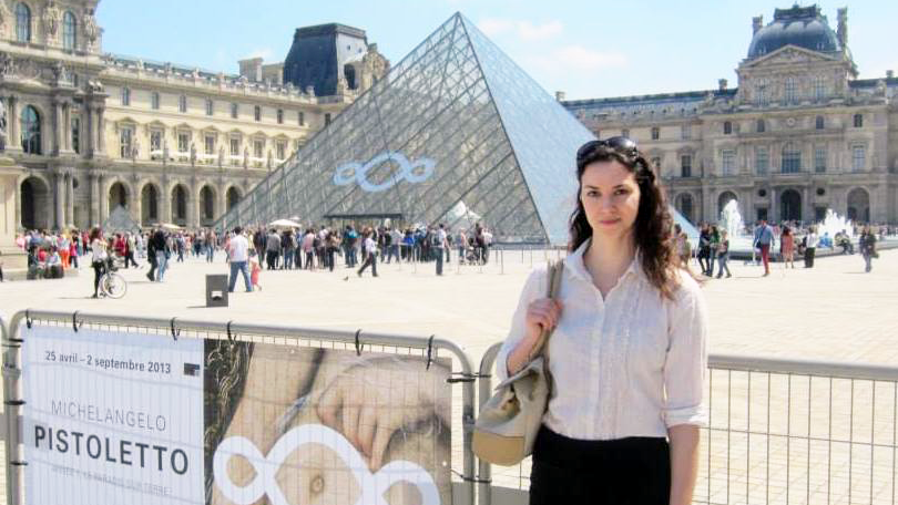 Leah Denison at the Louvre