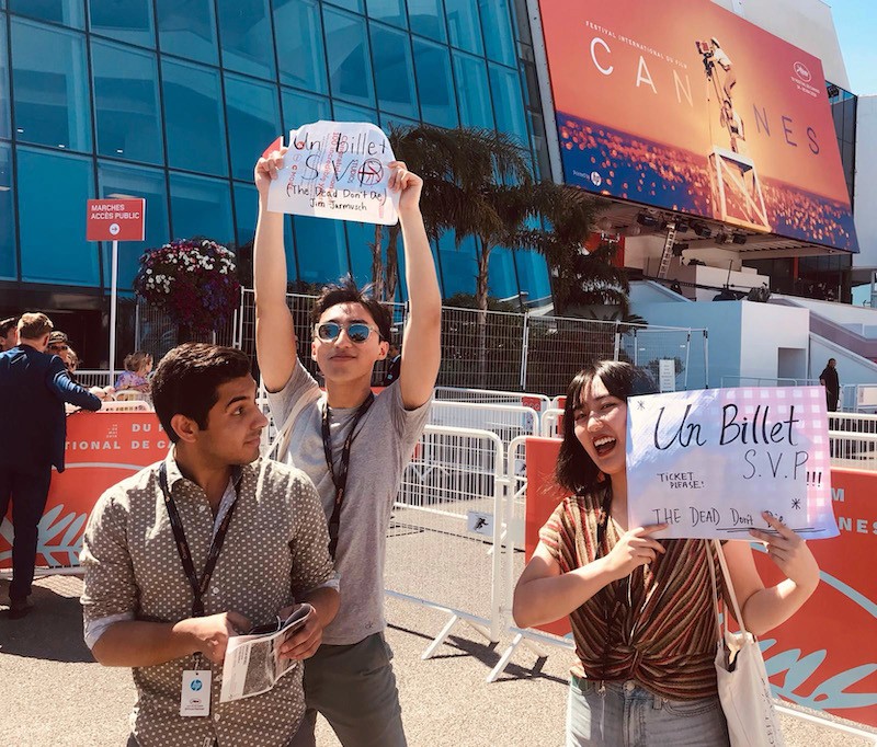 Students at the Cannes Film Festival