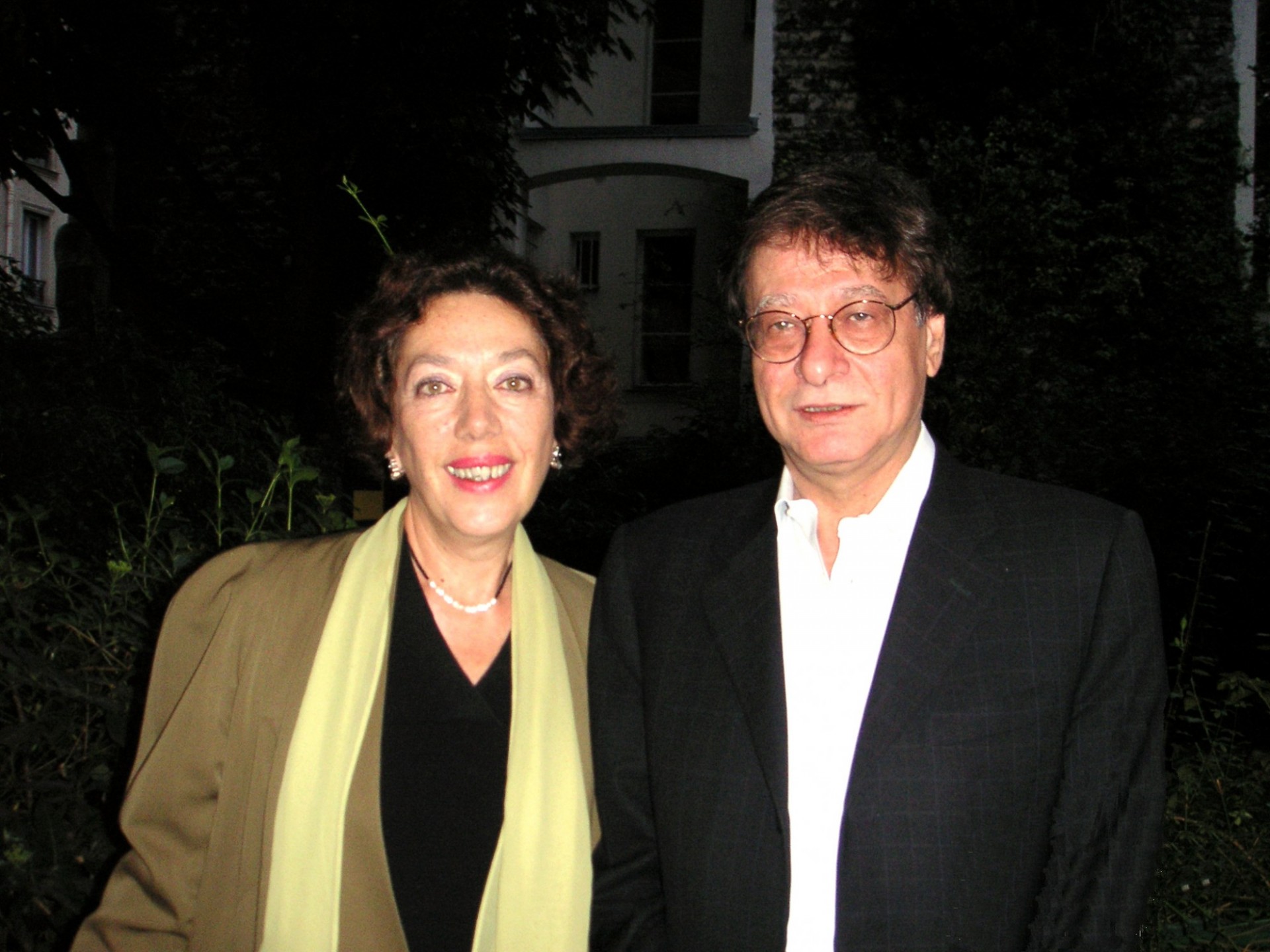 Danielle with Palestinian poet Mahmoud Darwich