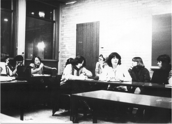 Women seated at tables