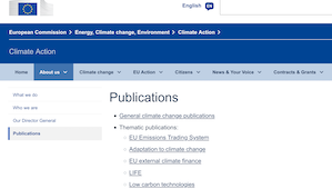 EU Climate Publications