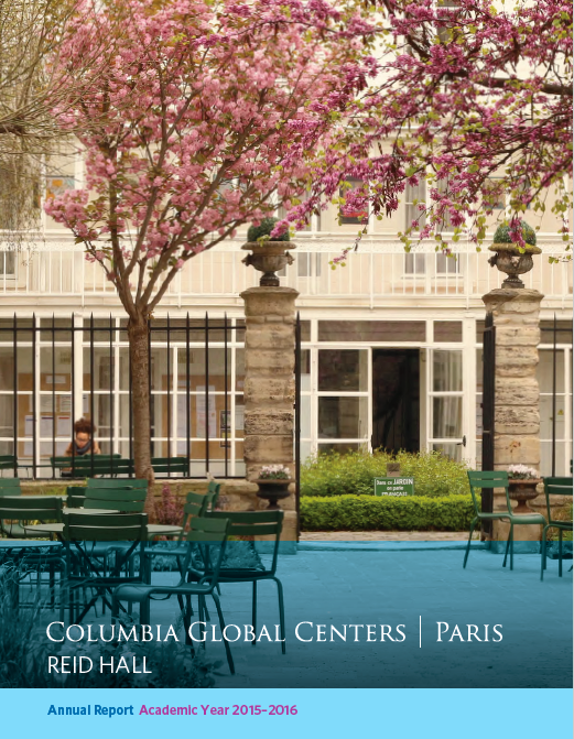Columbia Global Centers | Paris Annual Report