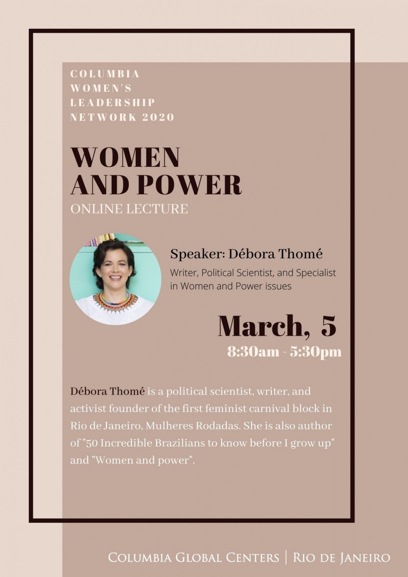Columbia Women's Leadership Network Cohort 3 - Module #1