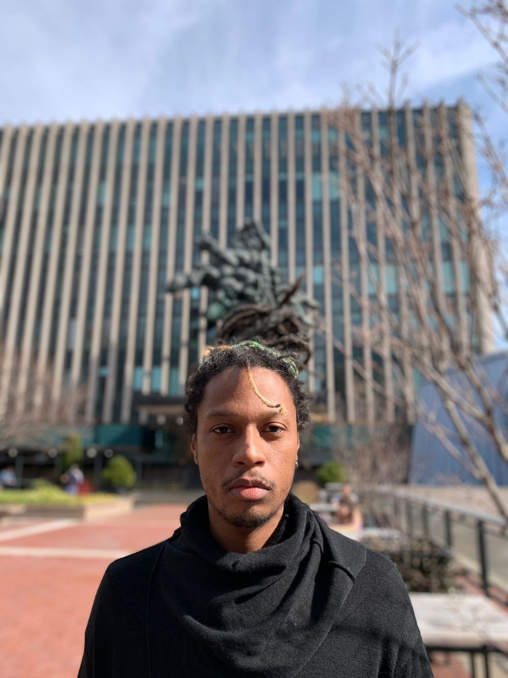 Leandro Serra on campus at Columbia University. Leandro Serra on campus at Columbia University
