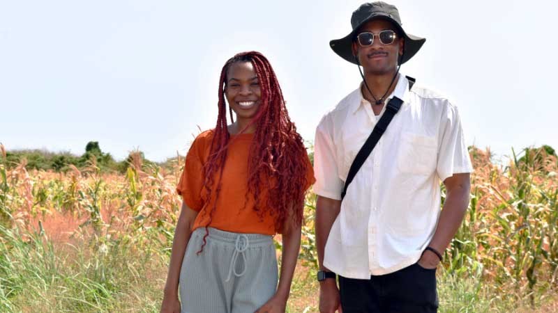 Photo of Jasmine Aissata Kouyate GSAS'25 and Chukwuma Okereke MPH'24