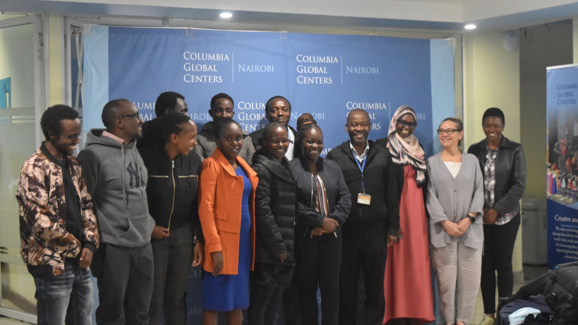 Some of the participants: From left to right, Stephen Chege, Kiptiemoi Korir, Leah Wairimu, Perpetua Wanjiru, Gladys King’ori, Carolyne Bakasa, George Amolo, Mariamu Ali, Renata Wentzcovitch, Catherine Pascal. 2nd Row from Left, Bill C. Oyomo, Charles Rotich, Michael O. Atambo. physics workshop