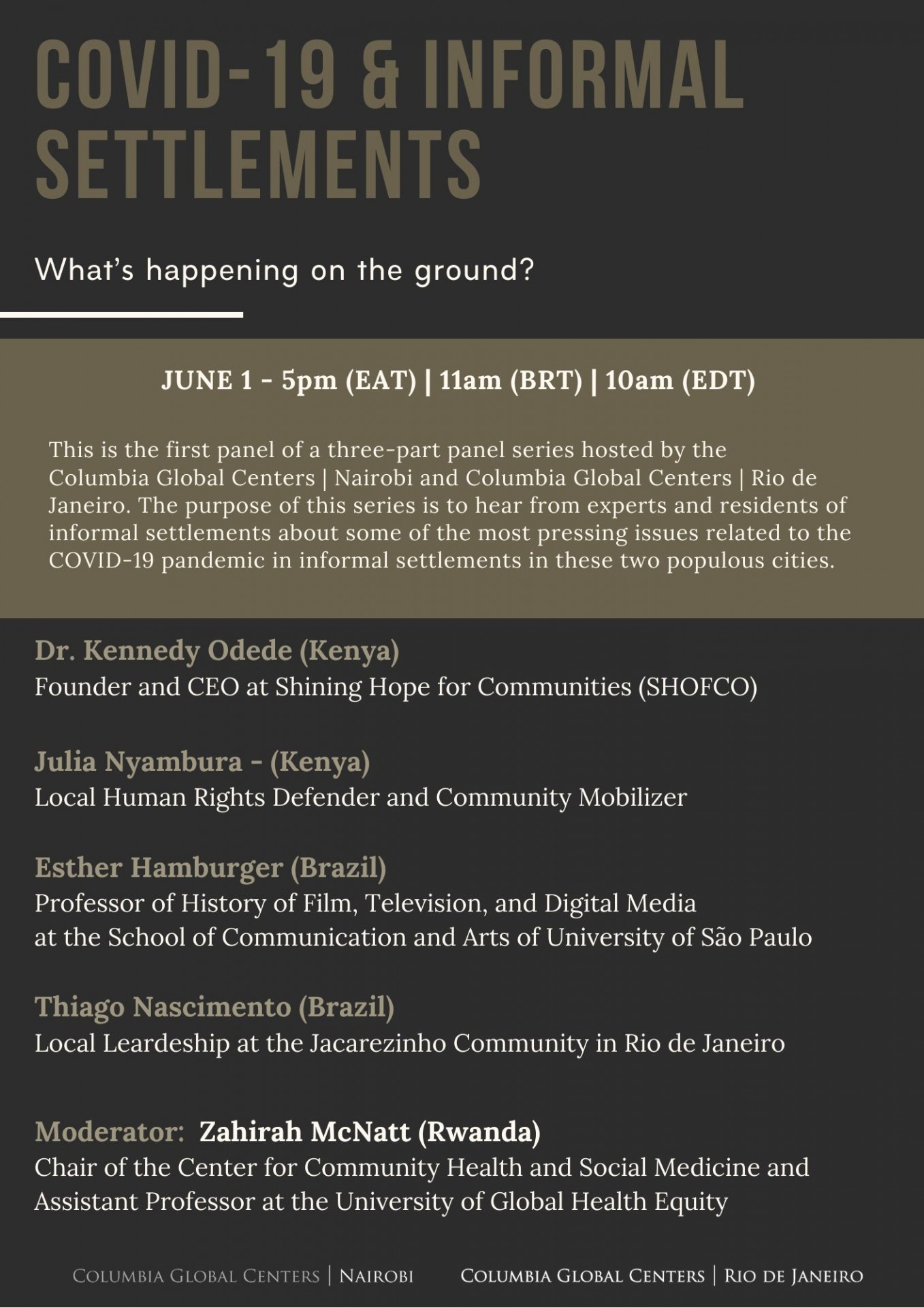 COVID-19 & informal settlements: What’s happening on the ground in Brazil and Kenya?