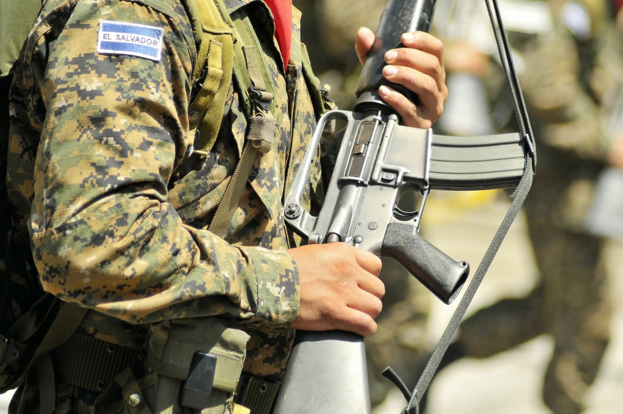 A Salvadorian soldier 