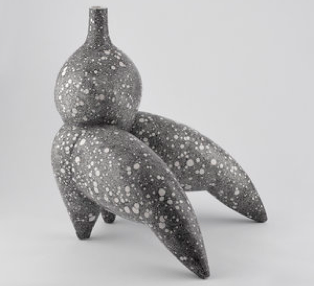 Origin of the World, 2018, underglaze painted stoneware, 20 x 16 x 15 inches Origin of the World