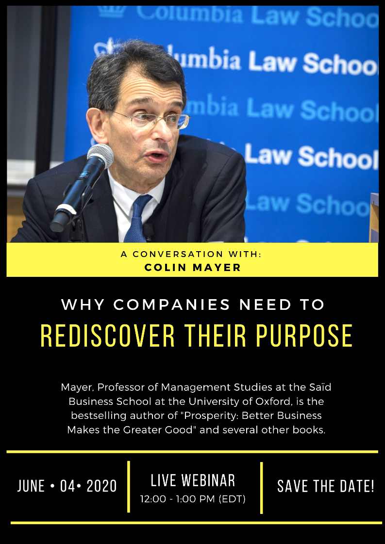  Colin Mayer and the Redefinition of Business Purpose
