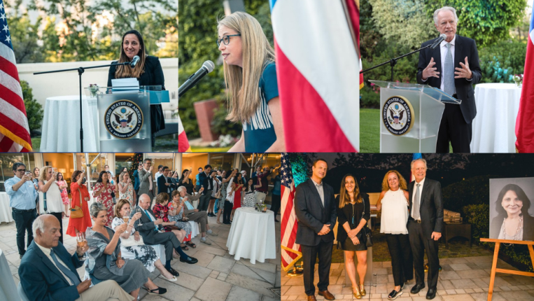 Santiago Center Honors Karen Poniachik, Launches Columbia-Chile History Book