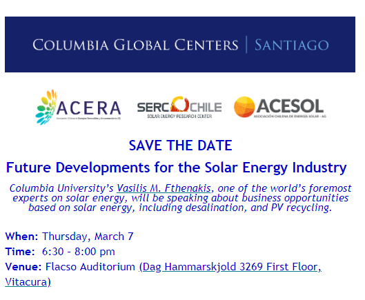 Conference: Future Developments for the Solar Energy Industry