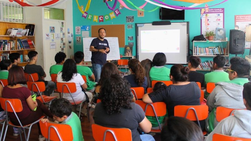 Alex Godoy during his presentation at Elqui Valley