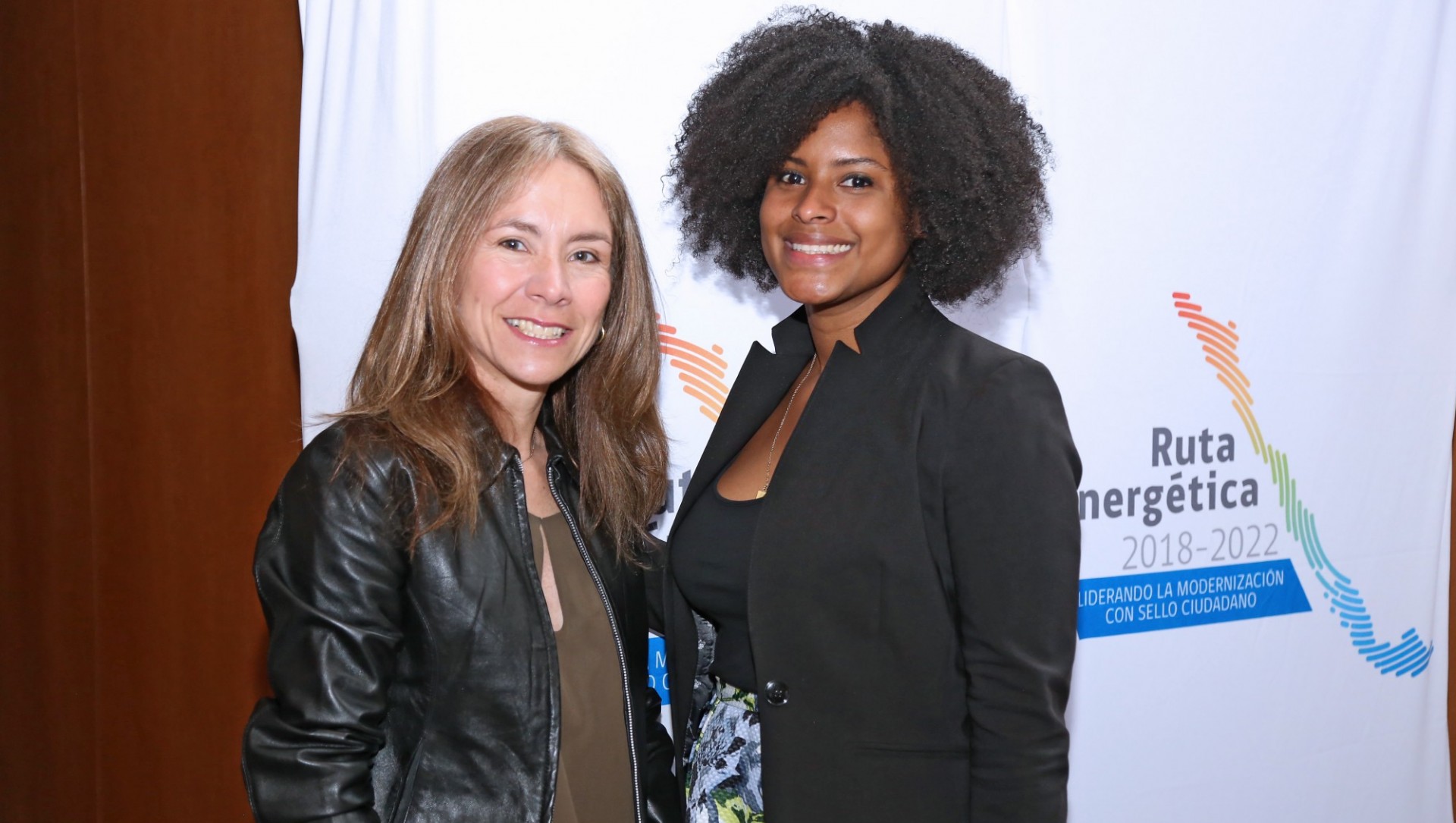 Susana Jiménez, Chile’s Minister of Energy, and Jully Meriño, director of the Women in Energy Program at Columbia