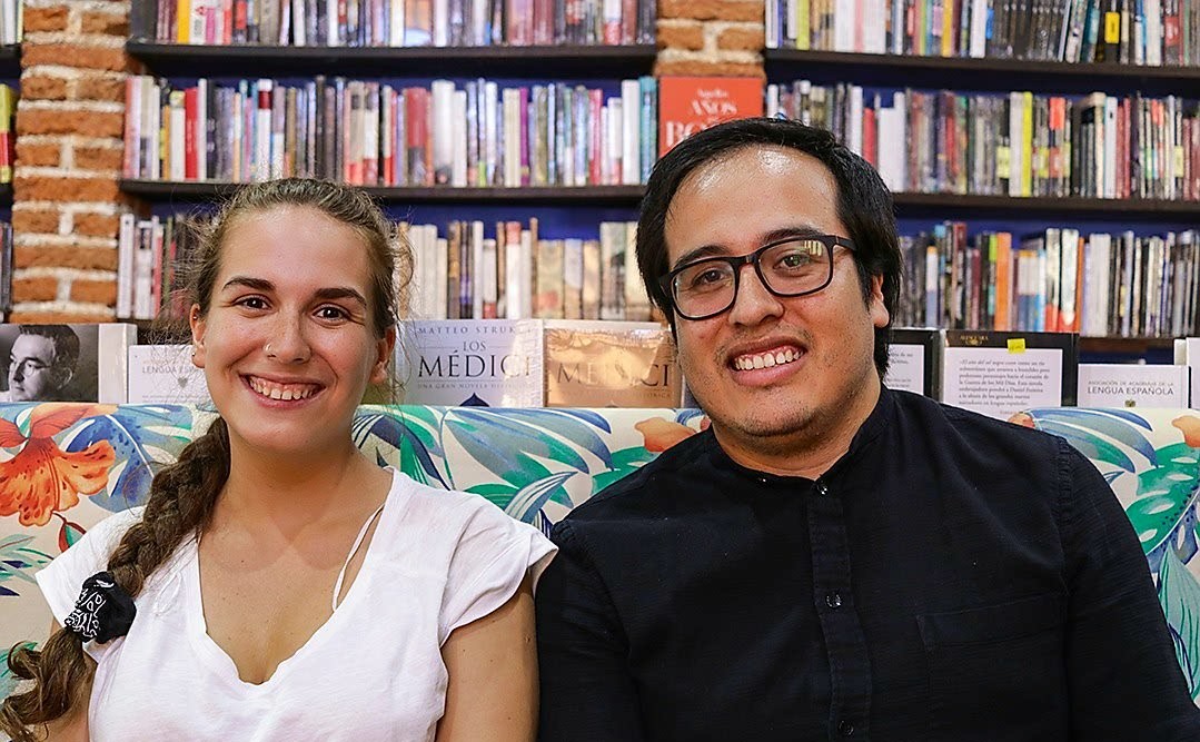 Ignacia Velasco and Jonathan Flores in Cartagena de Indias.