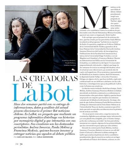  Report on LaBot in Ya Magazine