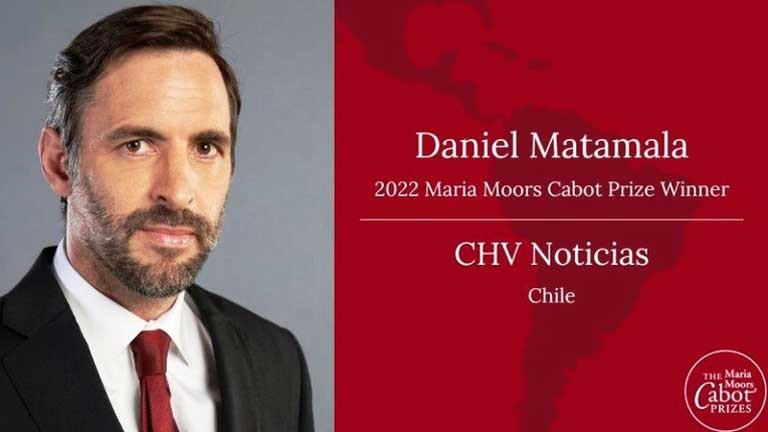 Journalism Alumnus Daniel Matamala Receives Cabot Prize 2022