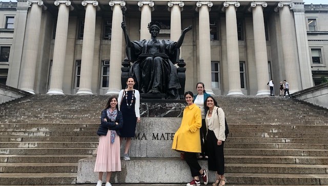 The five Chilean Alumnae on Campus