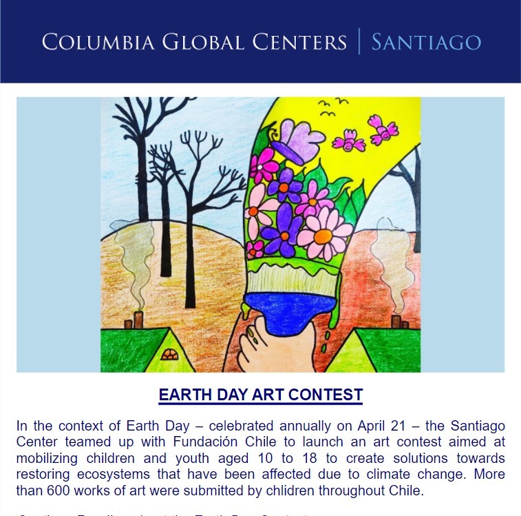 Earth Day Art Contest, MoU with Universidad Mayor, Alumni Spotlight (June 2021)