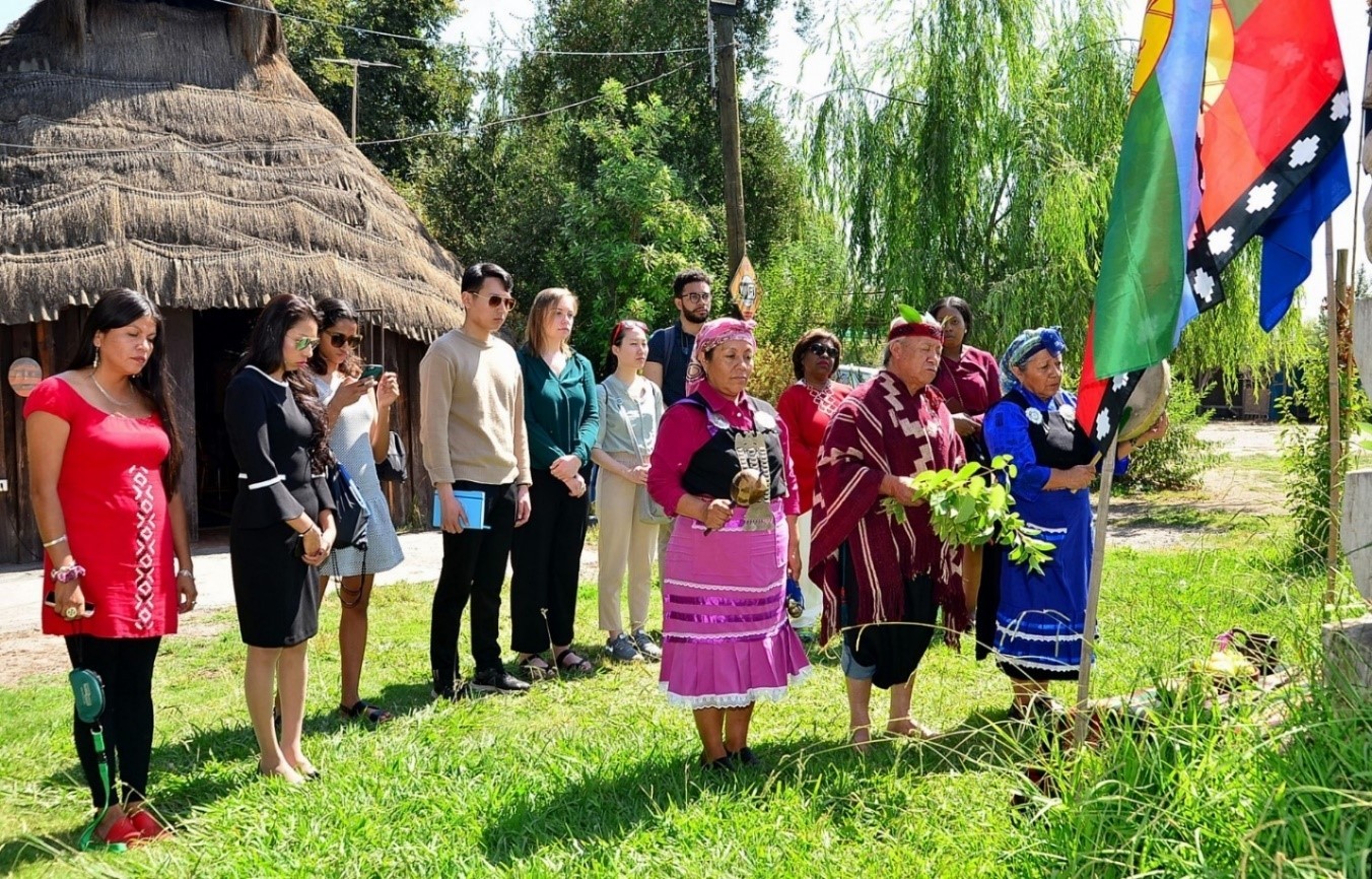 Kraft fellows at the Mapuche community Lawen Inchiñ Mapu